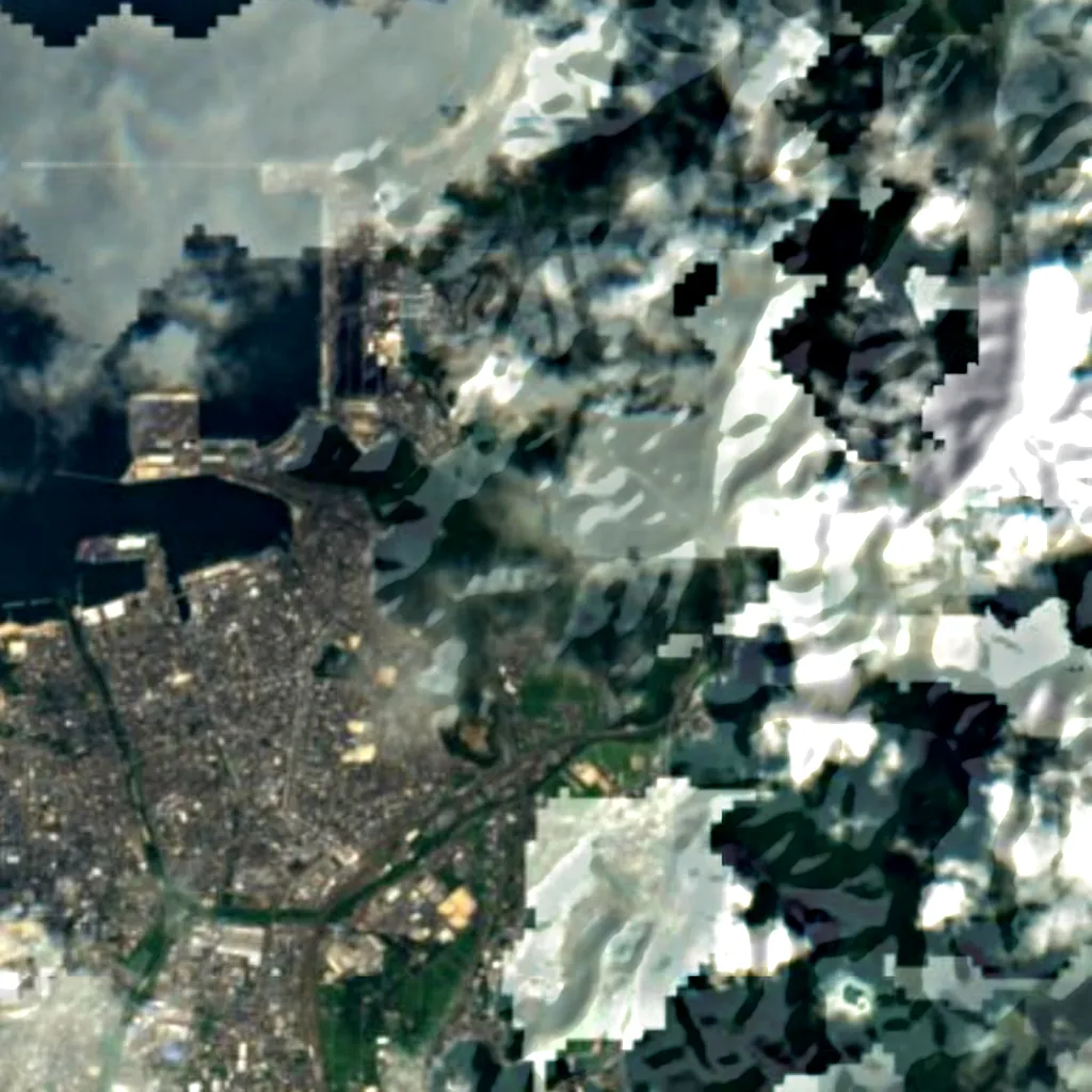 Nakaikemi Wetland seen from above (Sentinel-2)