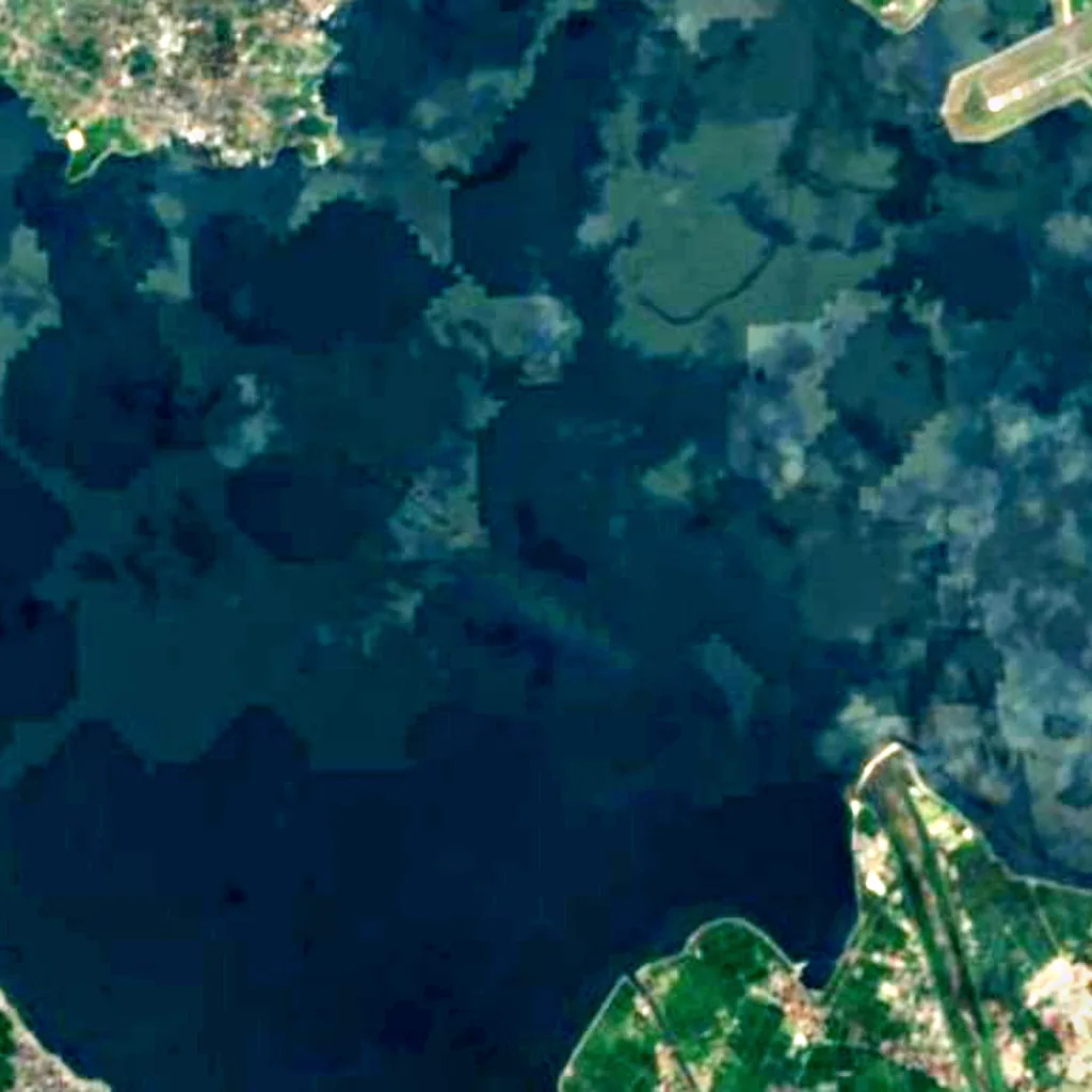 Nakaumi seen from above (Sentinel-2)