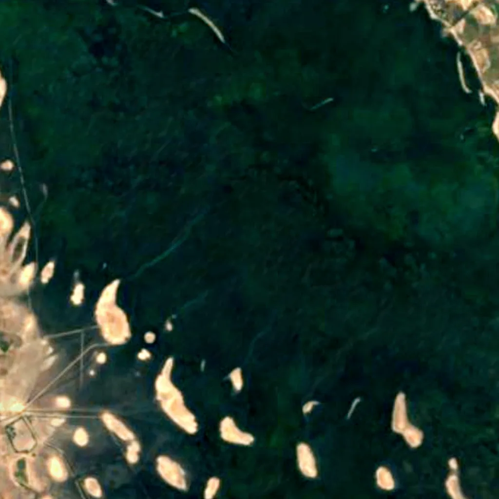 Nal Sarovar Bird Sanctuary seen from above (Sentinel-2)