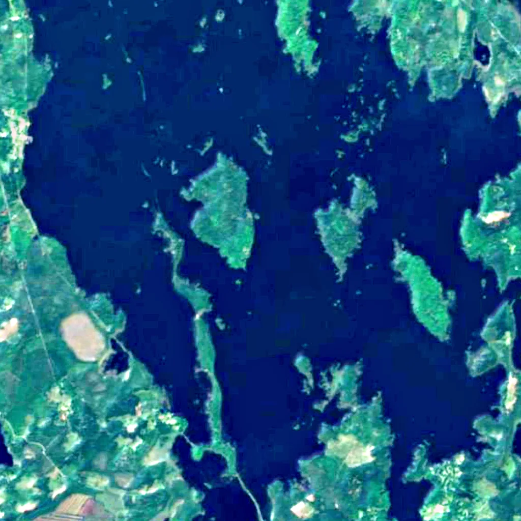 National Park Åsnen seen from above (Sentinel-2)