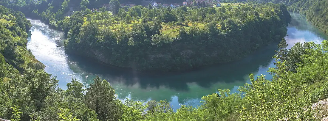 River Neretva with Lug in background (Jablanica)