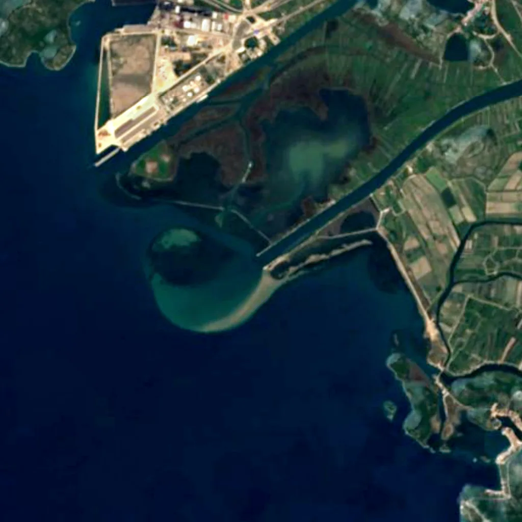 Neretva seen from above (Sentinel-2)