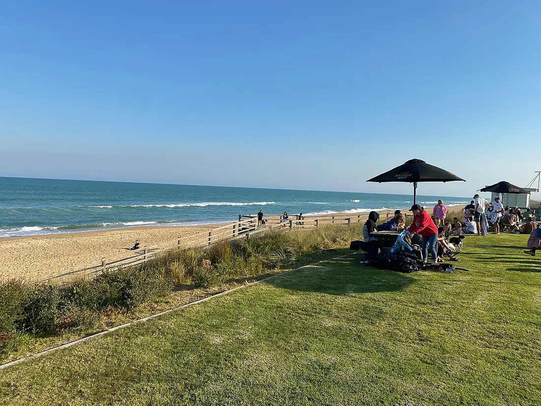 Seaspray SLSC outdoor area view of beach