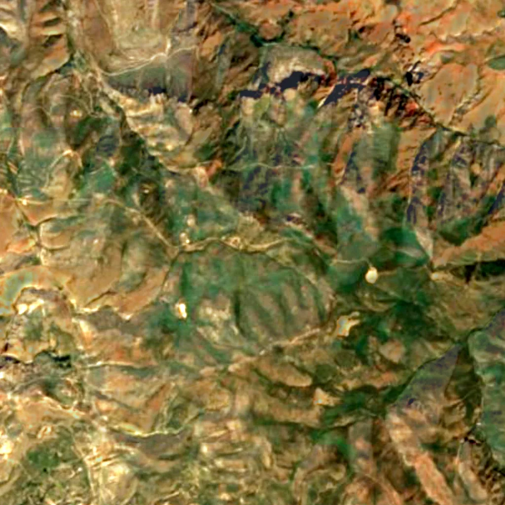 Noravank Important Bird Area von oben gesehen (Sentinel-2)