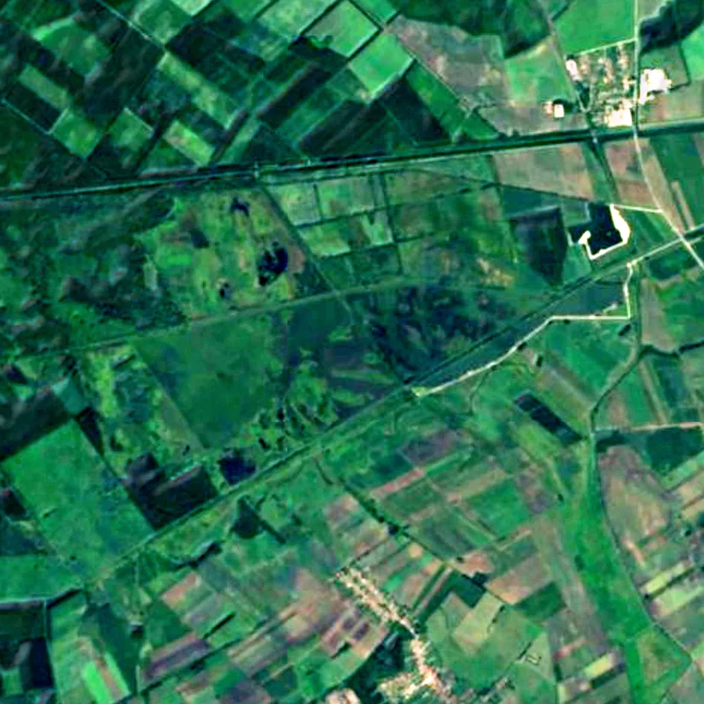 Nyirkai-Hany vu d'en haut (Sentinel-2)