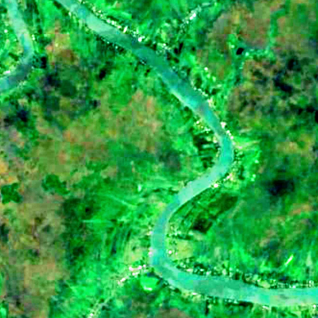 Pantanos de Centla seen from above (Sentinel-2)