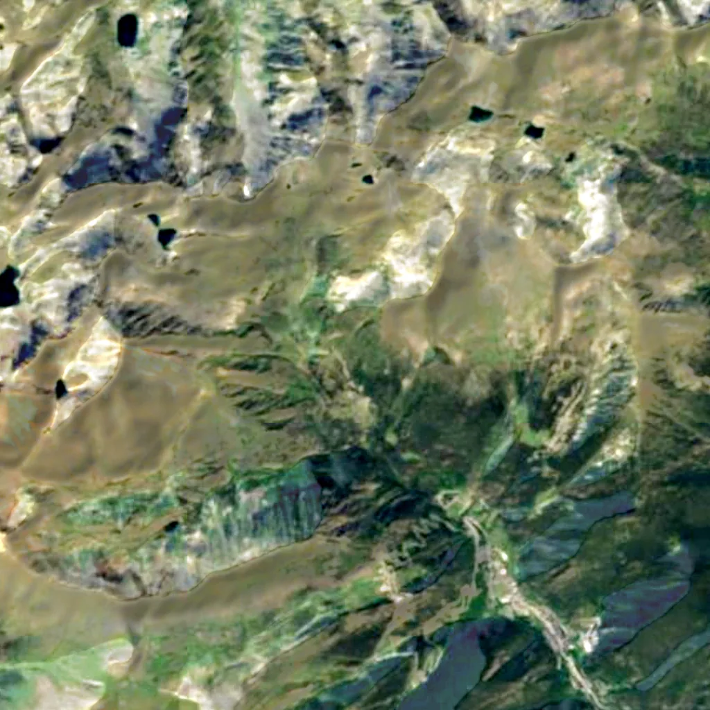 Parc Natural Comunal de les Valls del Comapedrosa seen from above (Sentinel-2)