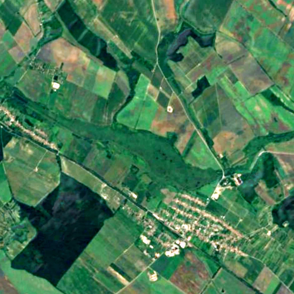 Parížske močiare seen from above (Sentinel-2)