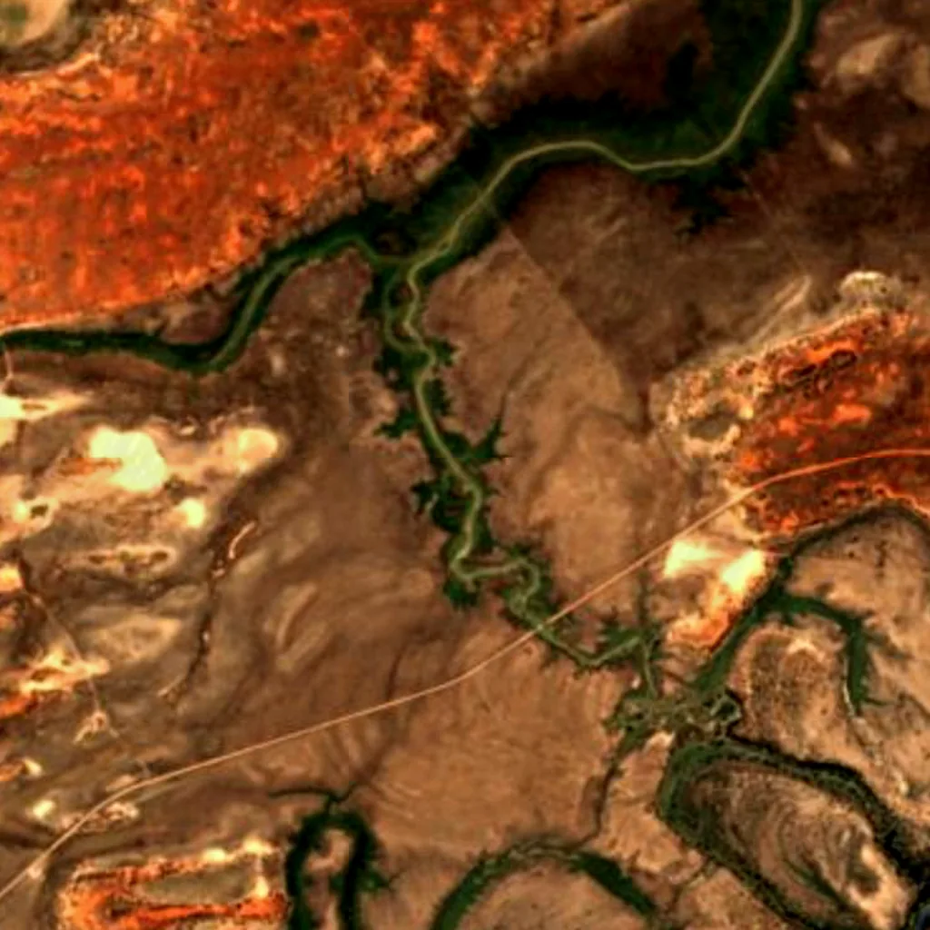 Paroo River seen from above (Sentinel-2)