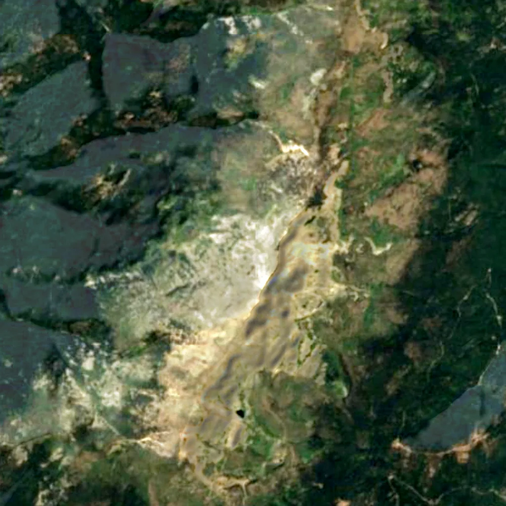 Peñalara Natural Park visto de cima (Sentinel-2)