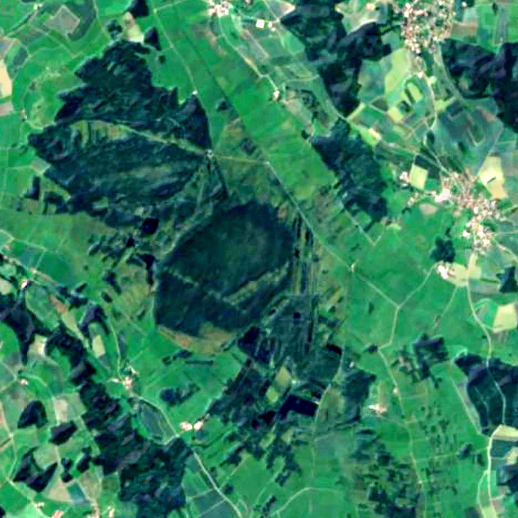 Pfrunger und Burgweiler Ried seen from above (Sentinel-2)