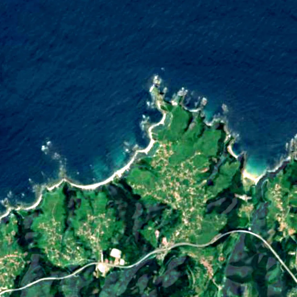 Playa de La Cueva seen from above (Sentinel-2)