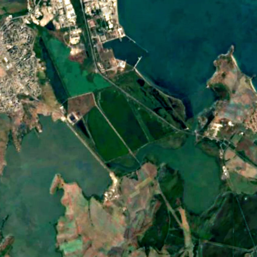Poda Protected Area seen from above (Sentinel-2)
