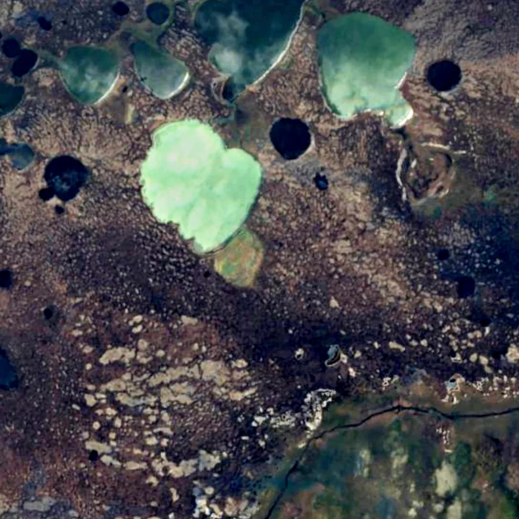 Polar Bear Provincial Park seen from above (Sentinel-2)