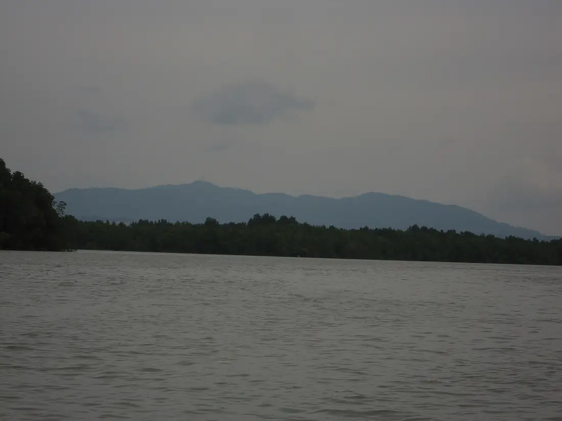 Mount Pulai from Pulai river