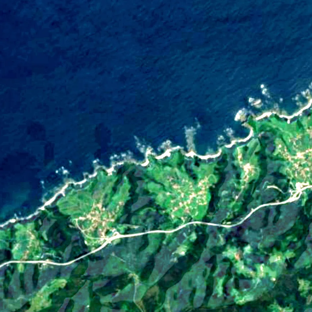 Pumarín seen from above (Sentinel-2)