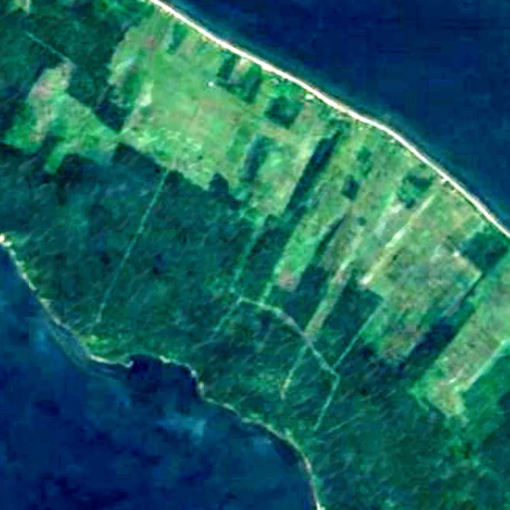 Punta de Manabique von oben gesehen (Sentinel-2)