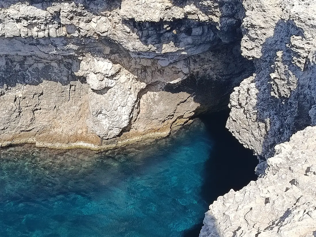Coral lagoon from the top