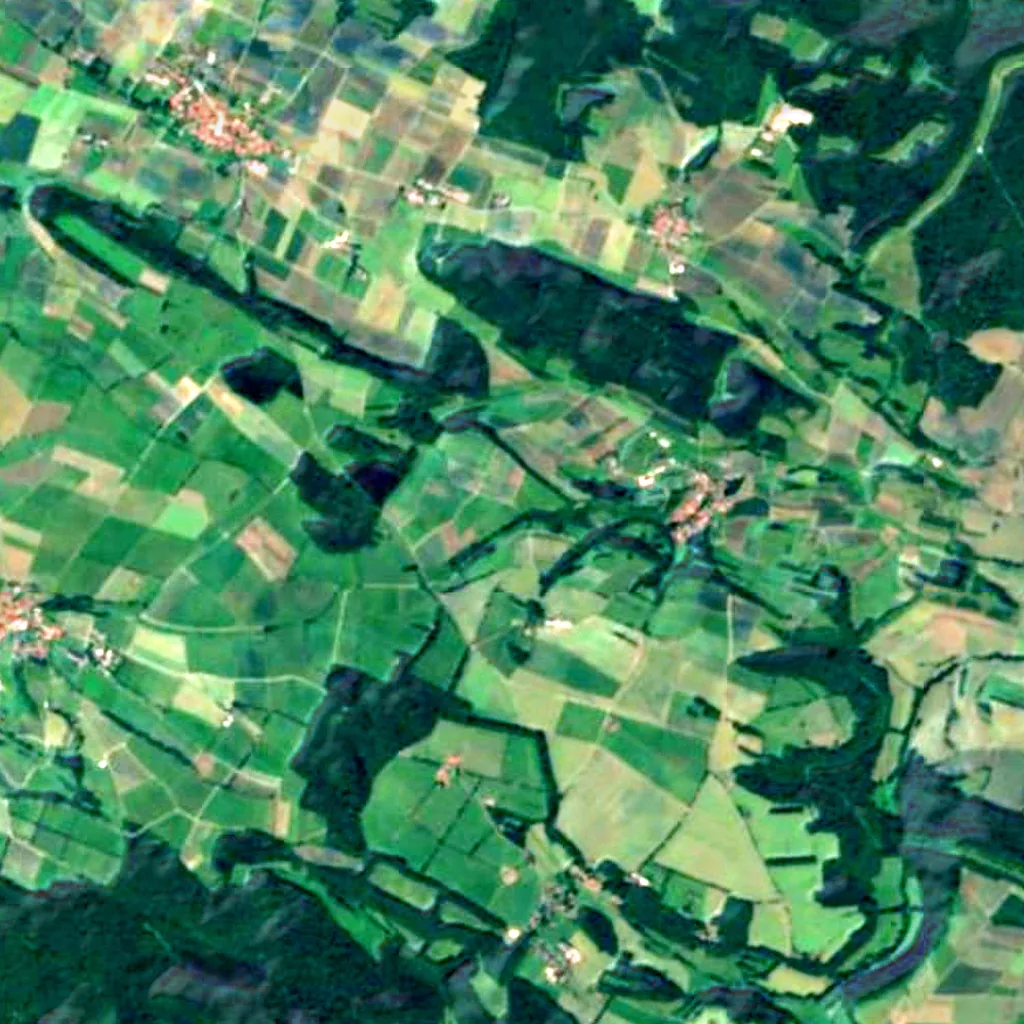 Rendaer Höhe von oben gesehen (Sentinel-2)