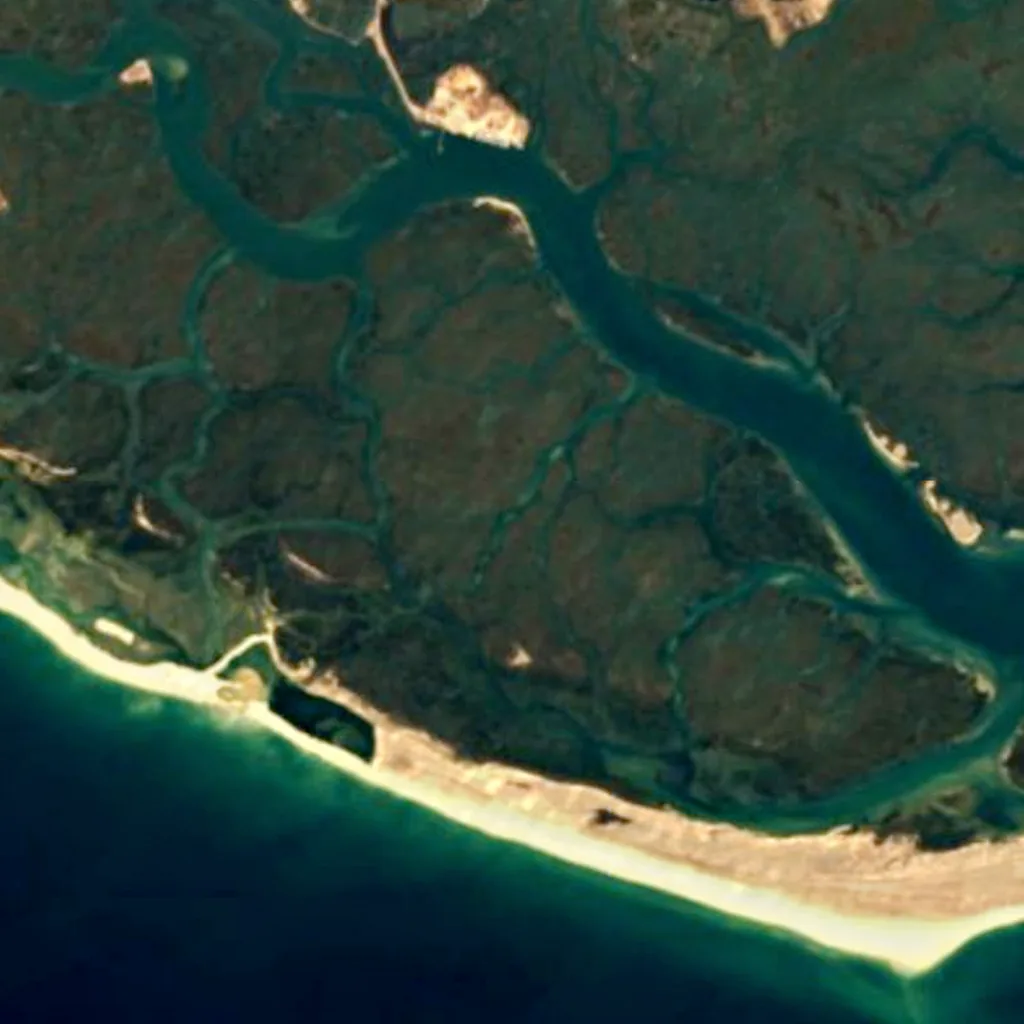 Ria Formosa seen from above (Sentinel-2)
