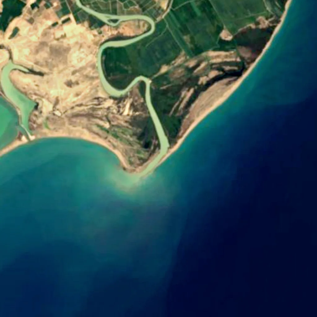 River Göksu seen from above (Sentinel-2)