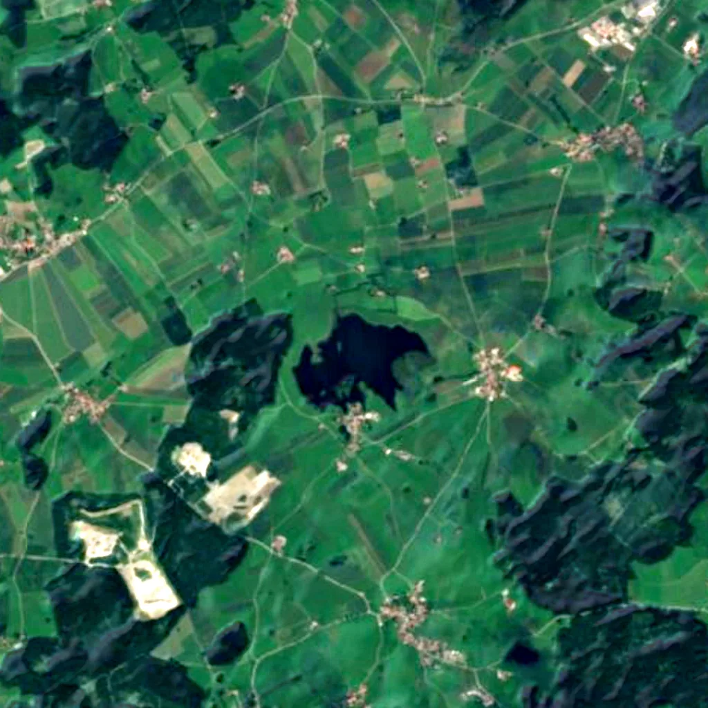 Rohrsee seen from above (Sentinel-2)