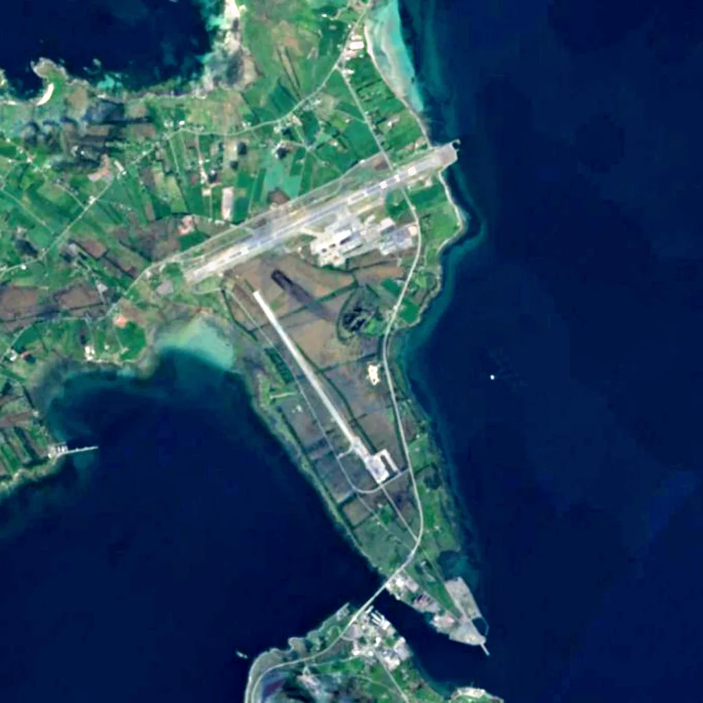 Rørvikvatnet Nature Reserve vu d'en haut (Sentinel-2)