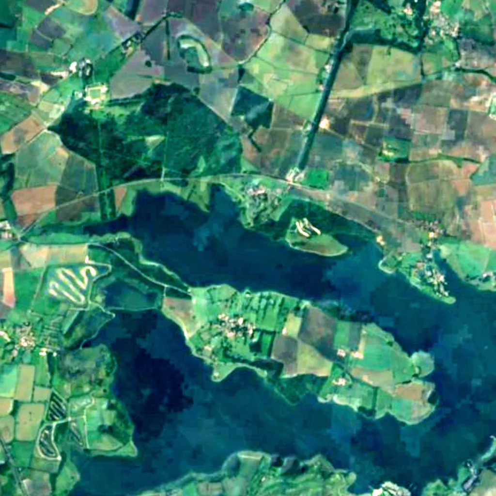 Rutland Water seen from above (Sentinel-2)