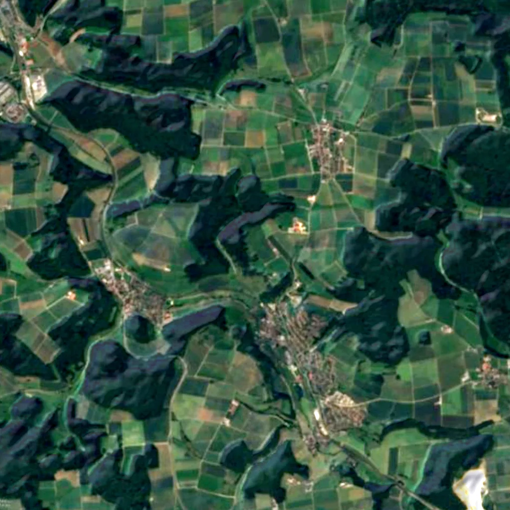 Salenberg seen from above (Sentinel-2)