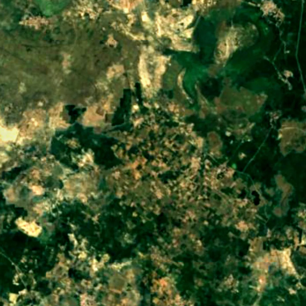 Saman Bird Sanctuary seen from above (Sentinel-2)