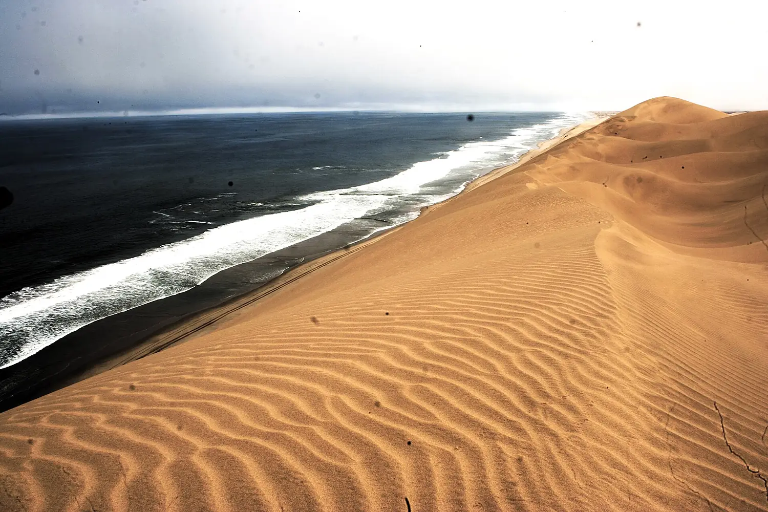 Namib desert meets Atlantic ocean