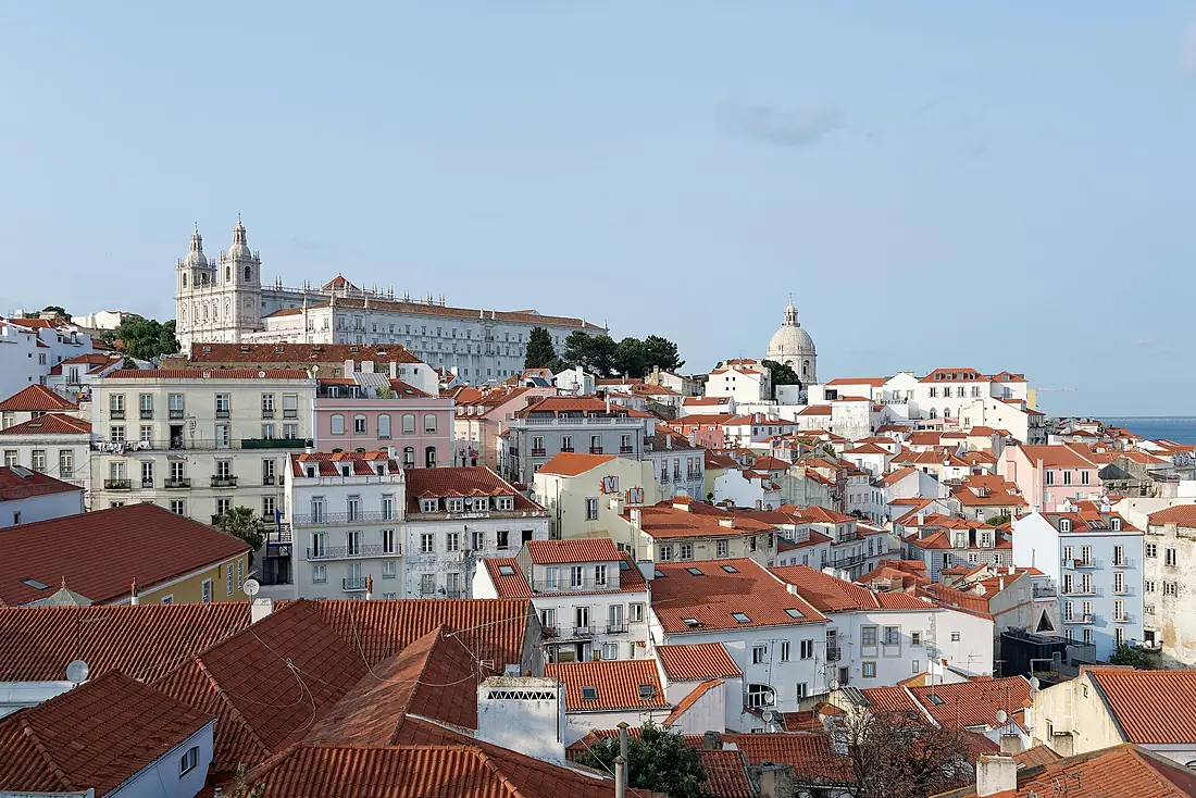 View of Mosteiro de São Vicente de Fora from Miradouro das Portas do Sol, Lisbon, 20250603 2018 9052