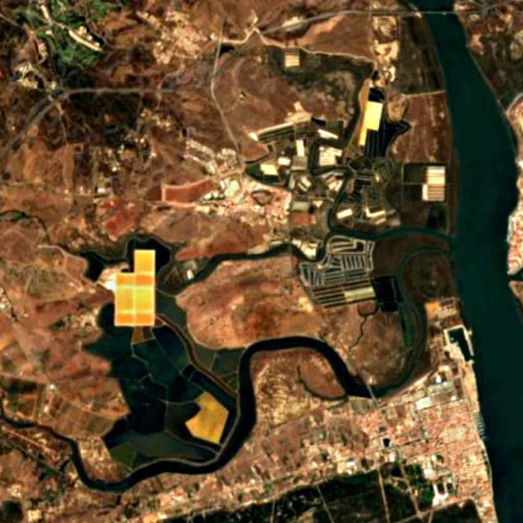 Sapais de Castro Marim (Special Protection Area) seen from above (Sentinel-2)