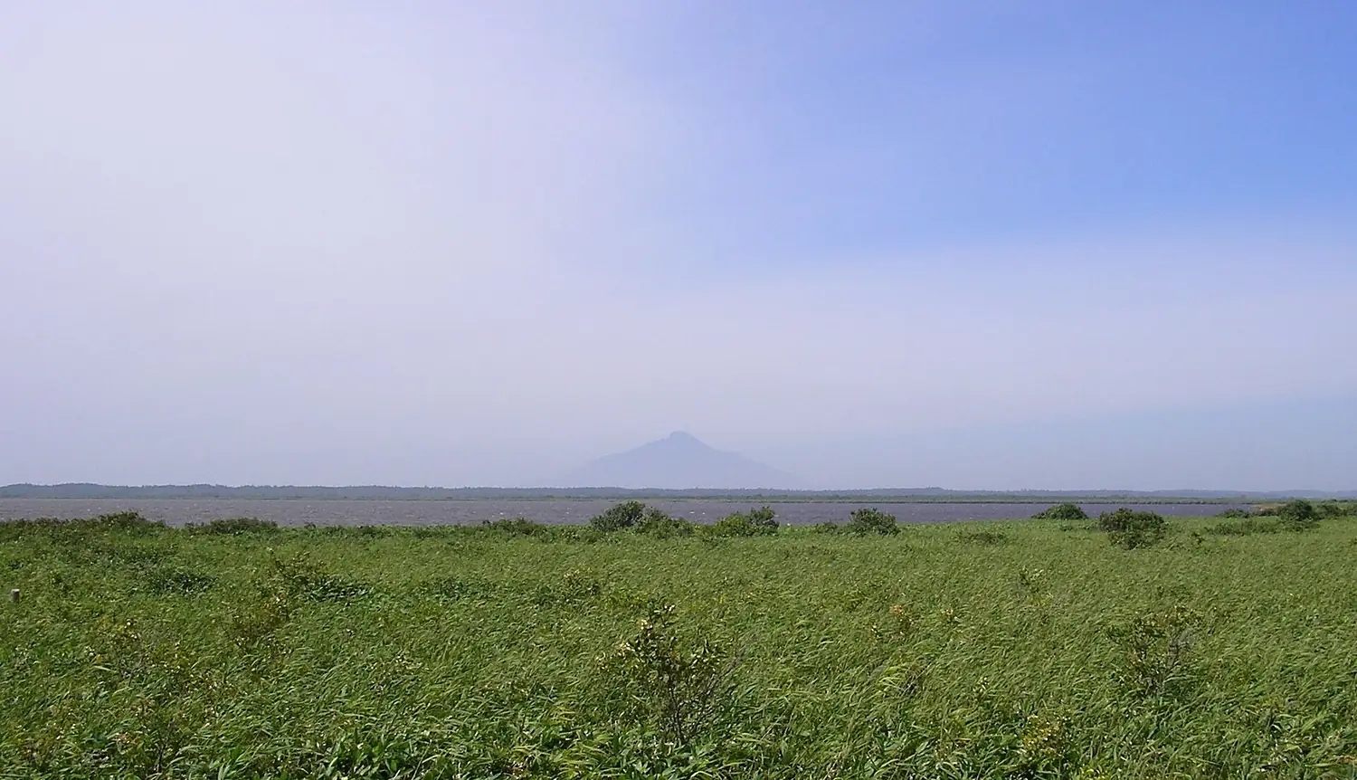 Lake Panke-numa, and Mt.Rishiri