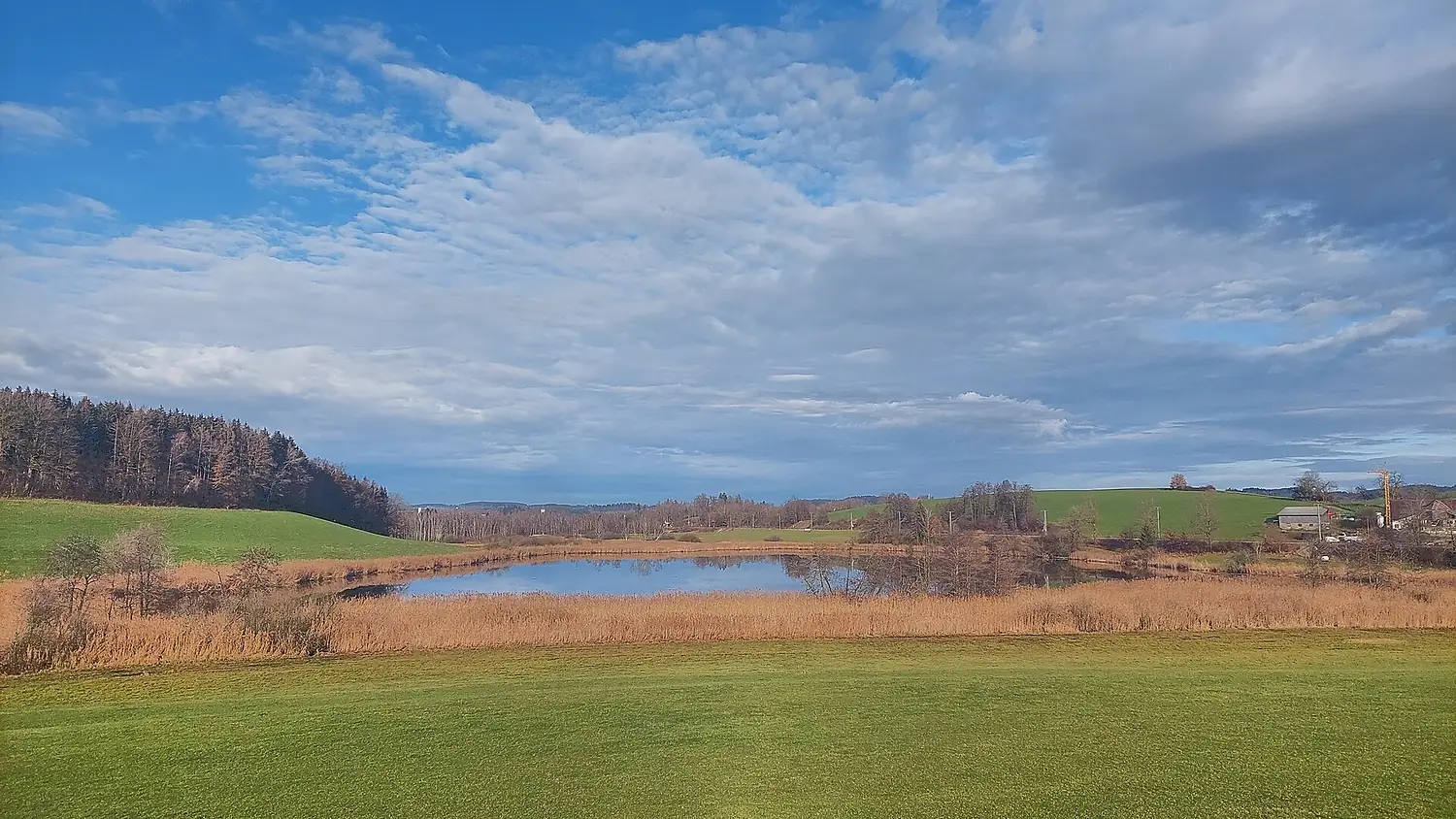 Schwarzensee in Wangen im Allgäu from south