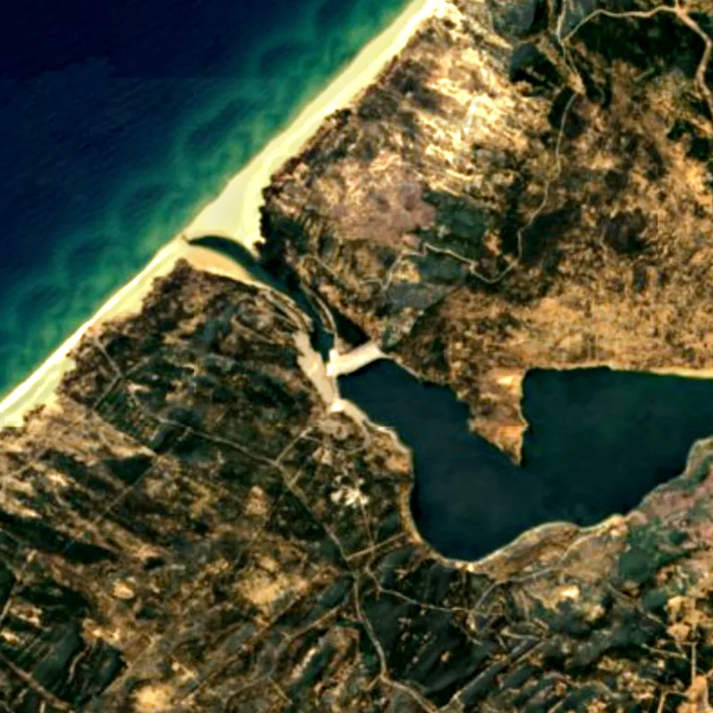 Sidi El Barrak Dam seen from above (Sentinel-2)