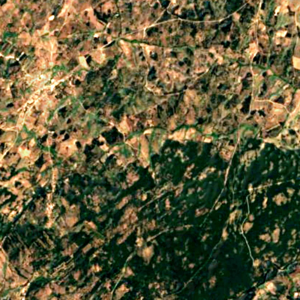 Sierra de Candelario seen from above (Sentinel-2)