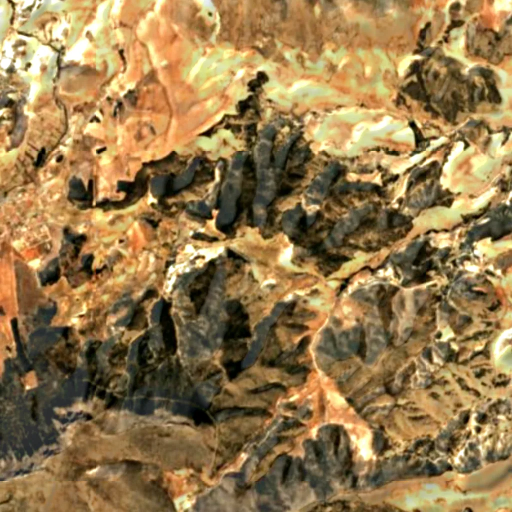 Sierra de María-Los Vélez Natural Park seen from above (Sentinel-2)