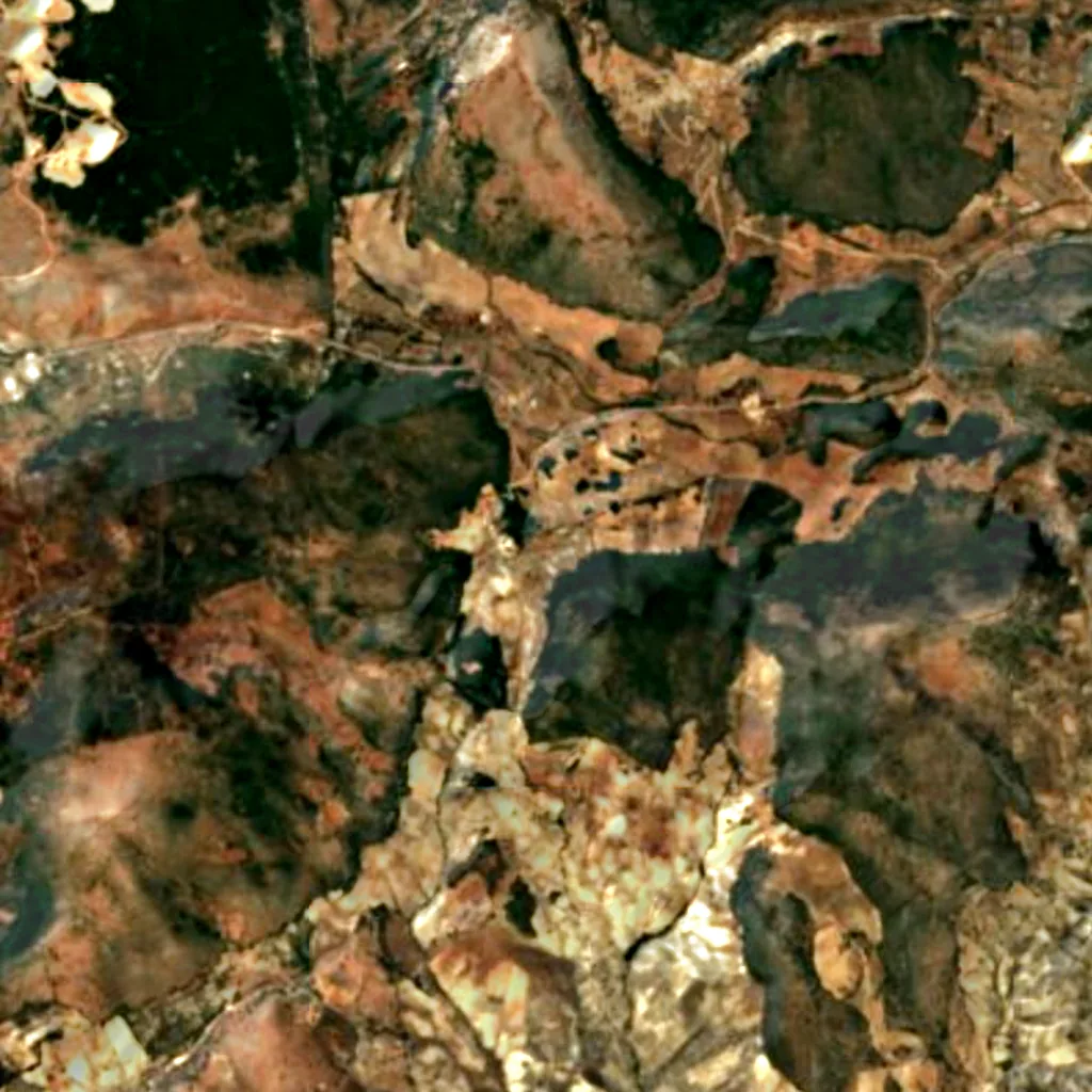 Parc naturel des Sierras Subbéticas vu d'en haut (Sentinel-2)