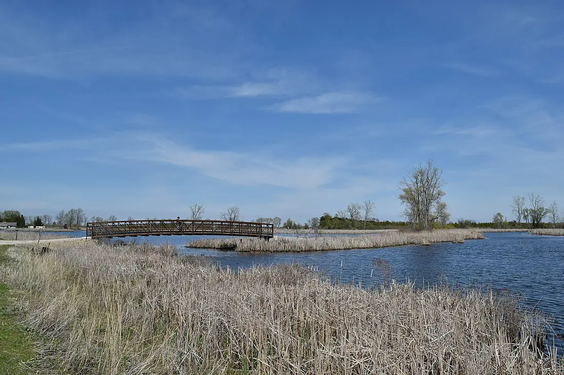 Bridge at the St. Clair National Wildlife Area (April 2026)