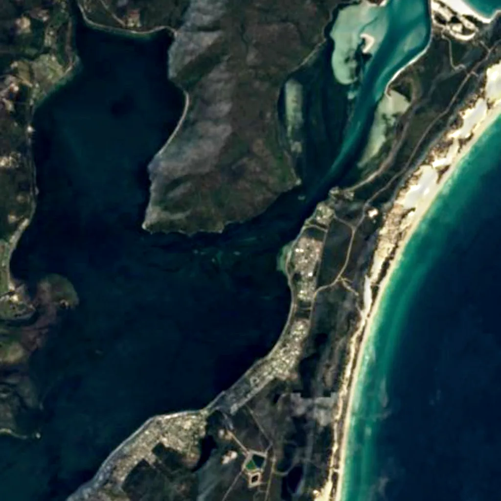 St Helens Important Bird Area seen from above (Sentinel-2)