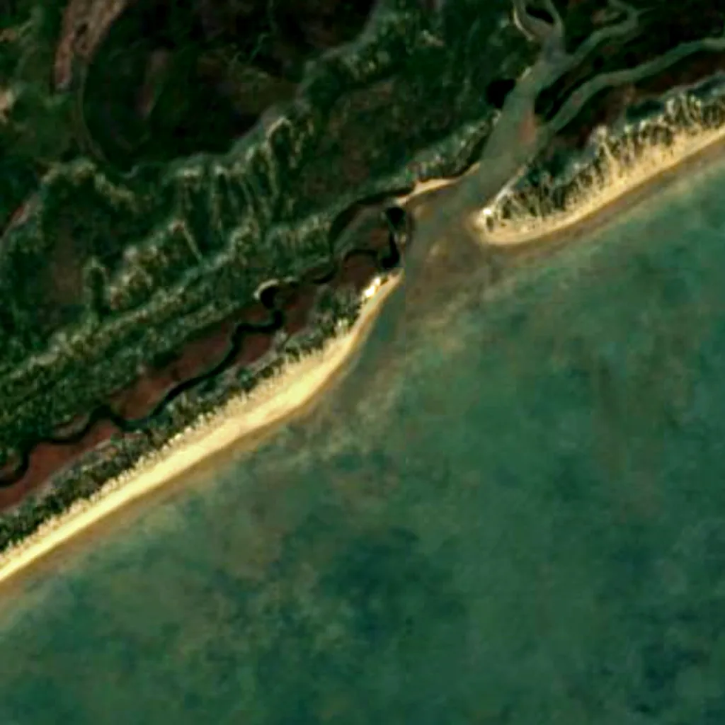 Tana River Delta Ramsar Site seen from above (Sentinel-2)