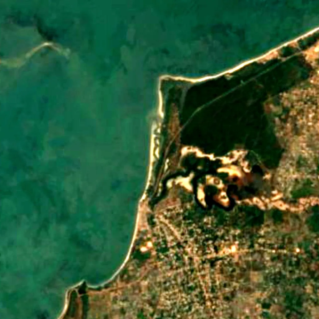 Tanji Bird Reserve seen from above (Sentinel-2)
