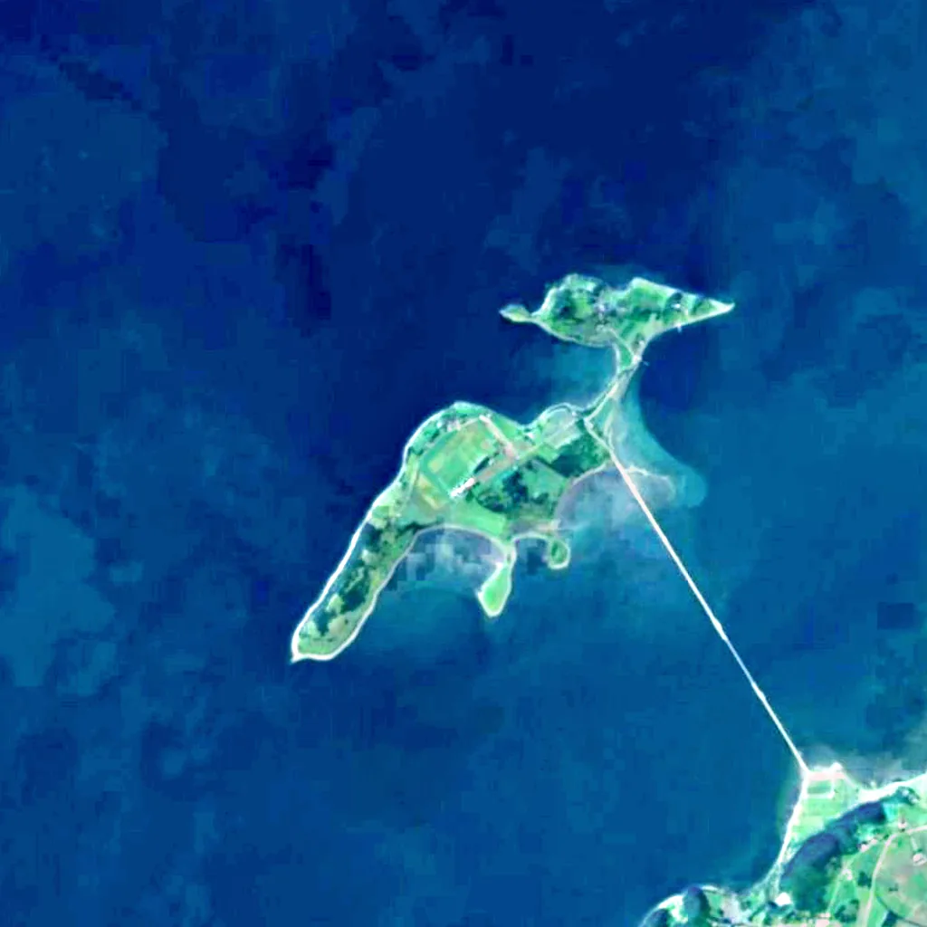 Tautra seen from above (Sentinel-2)