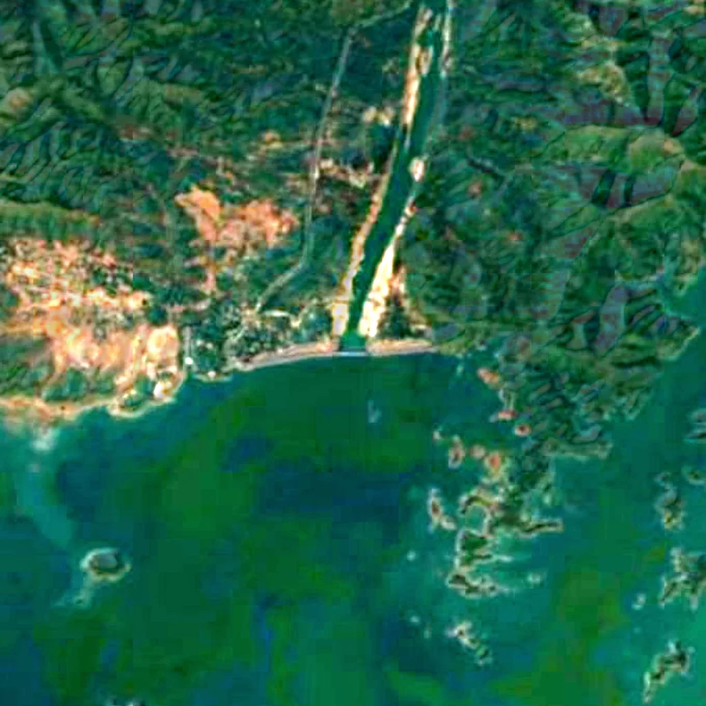 Tawa Reservoir seen from above (Sentinel-2)