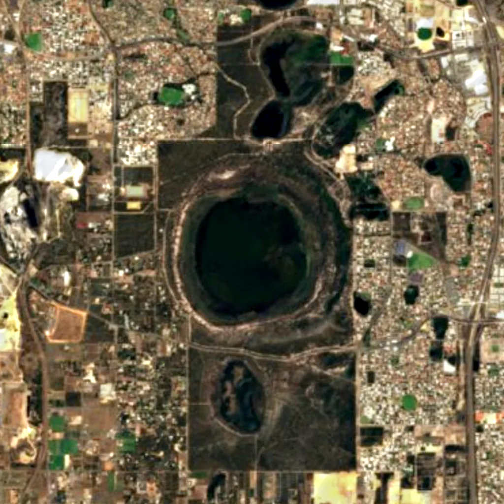 Thomsons Lake seen from above (Sentinel-2)