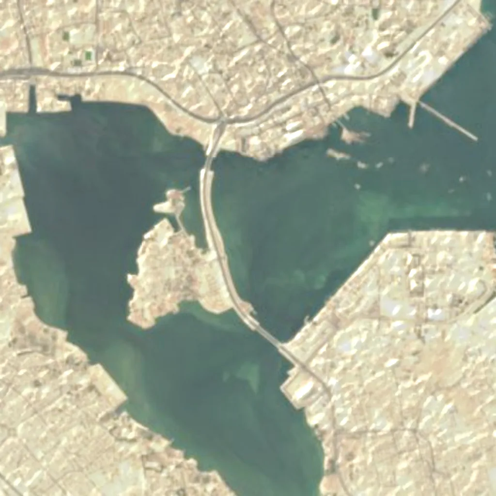 Tubli Bay seen from above (Sentinel-2)