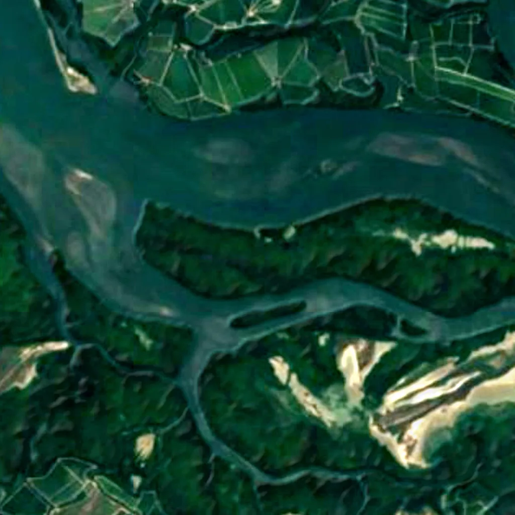 Tumbes Mangals National Sanctuary seen from above (Sentinel-2)