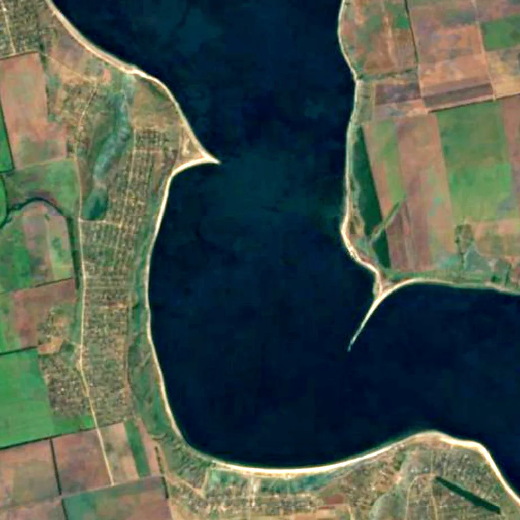 Tylihul Estuary seen from above (Sentinel-2)