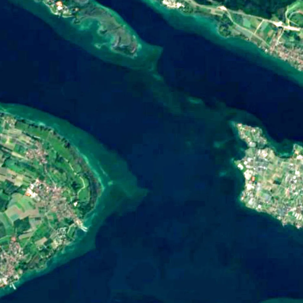 Untersee des Bodensees seen from above (Sentinel-2)